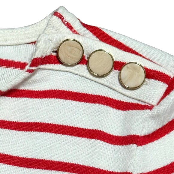 J.Crew Red & White Striped Artist Tee – Long Sleeve – Size S - Picture 4 of 10